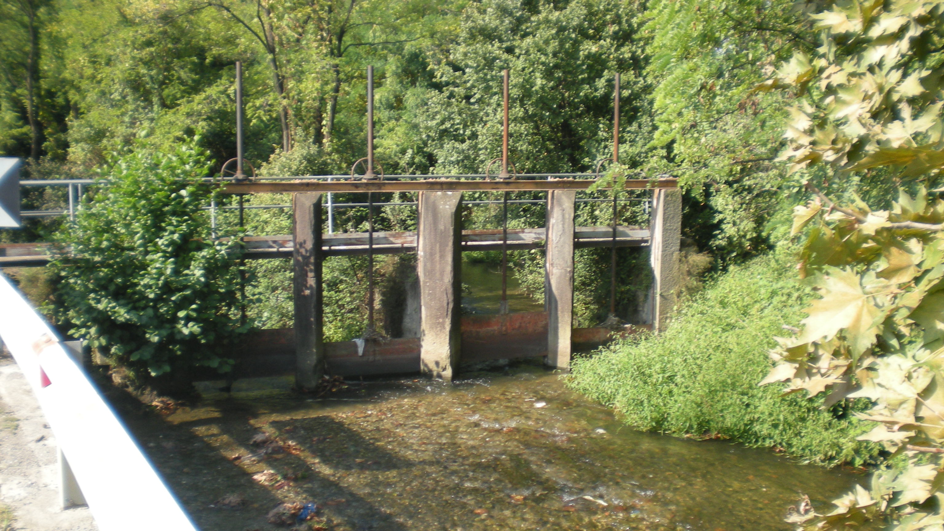 Partitore della roggia Morla di Comunuovo nei pressi della cascina Ceresola a Zanica